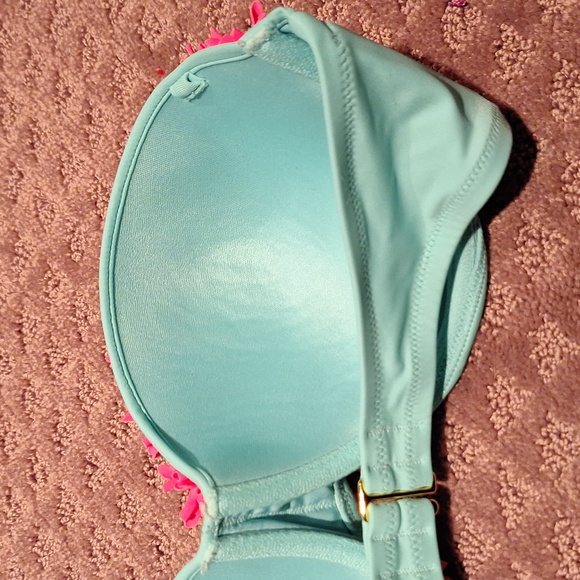 Blue and Pink Bikini Top 32DD - Picture 5 of 5
